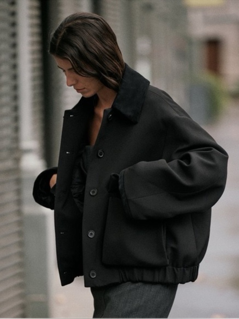 Zara mixed bomber jacket ZW collection size XS